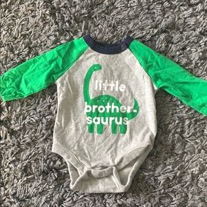 Little brother-Saurus onesie